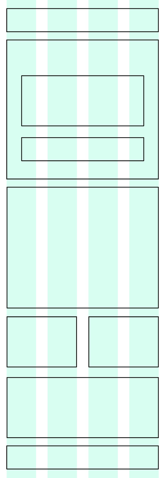A small-screen wireframe