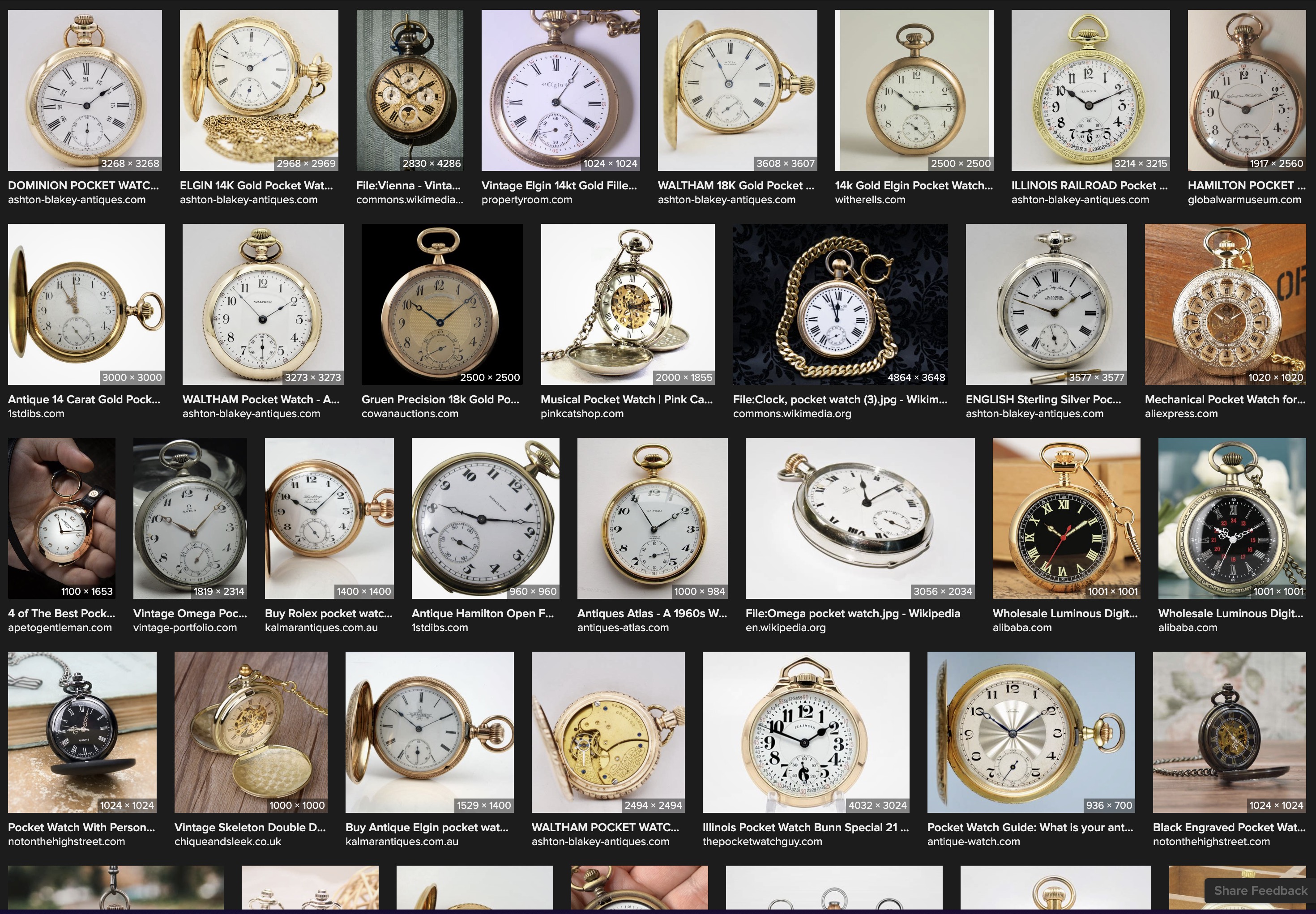 Pocket watches